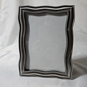 Vintage Fetco 5 X 8 Beaded Pewter Rectangled Photo Frame